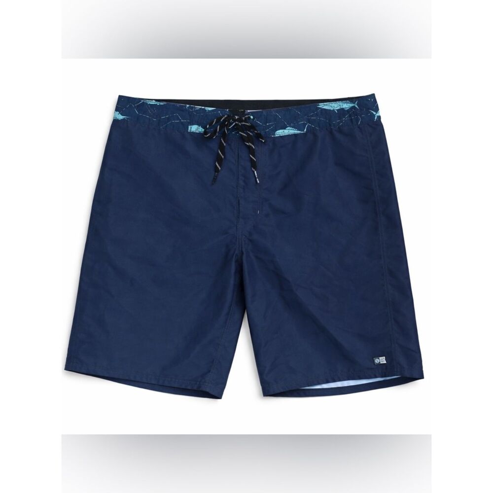 Salty Crew Flyer Boardshorts Mens 32 Navy Blue Surf Swim Hybrid Shorts